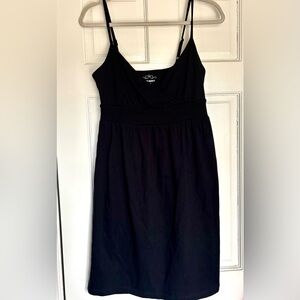 Old Navy Black V-Neck Tank Dress with Thin Straps Small